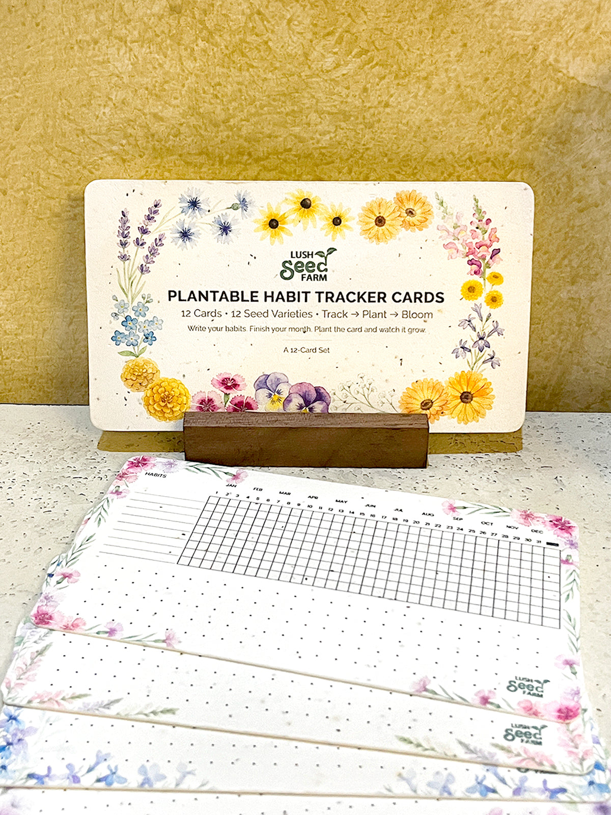 Plantable Habit Tracker Cards