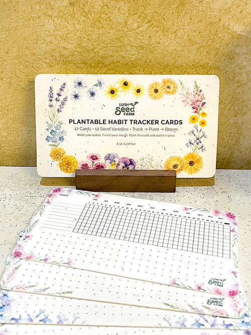 Plantable Habit Tracker Cards