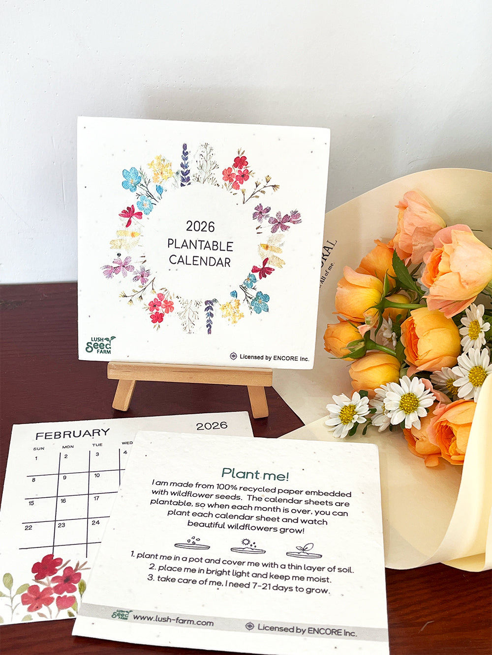 Plantable Desk Calendar 2026